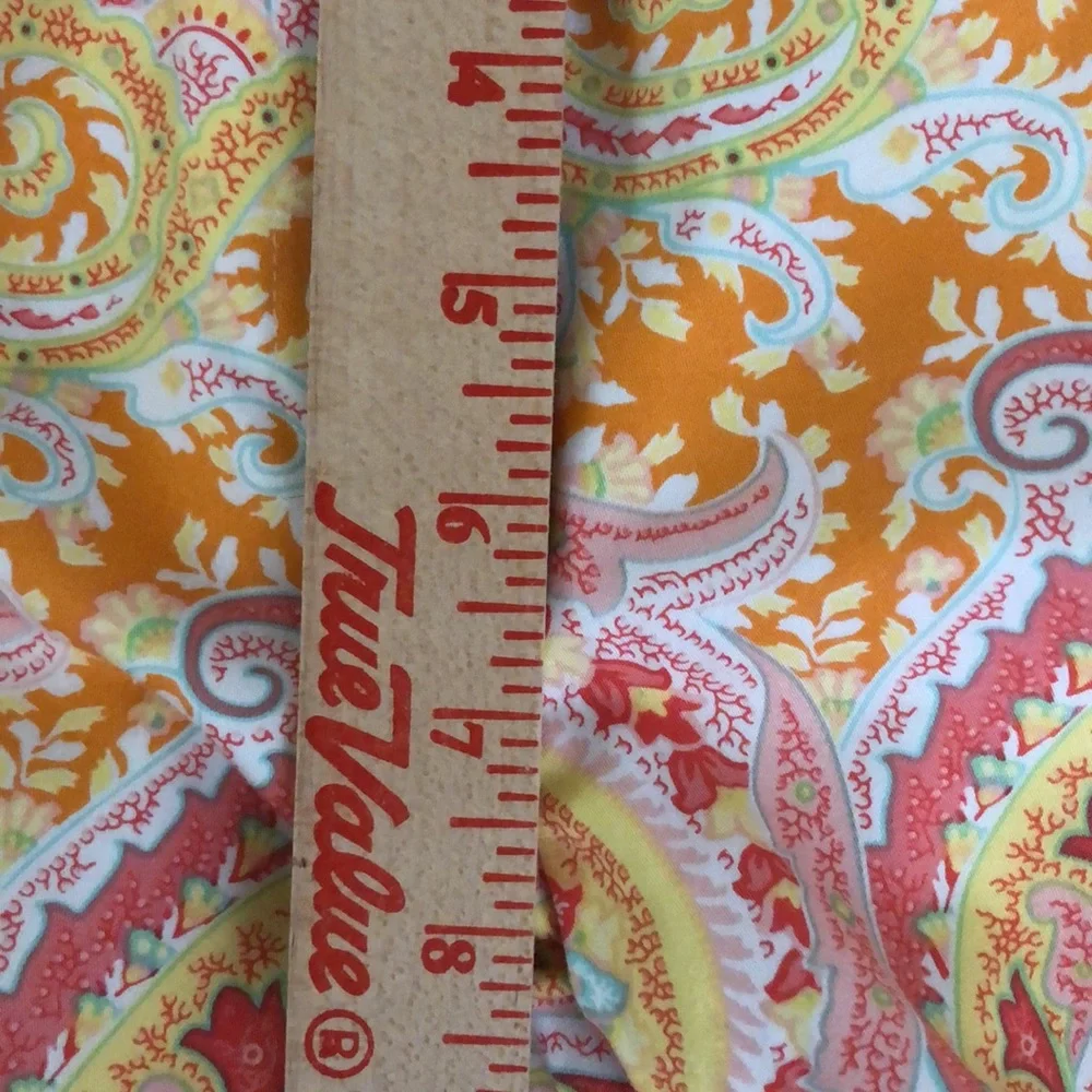J. MCLaughlin casual paisley mid rise flare leg pants. Size 4 - Picture 12 of 14